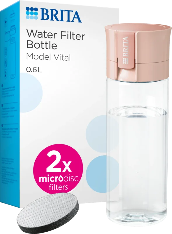 Brita Fill&Go Vital filtračníláhev na vodu broskvová, 0,6l Cenový Hit