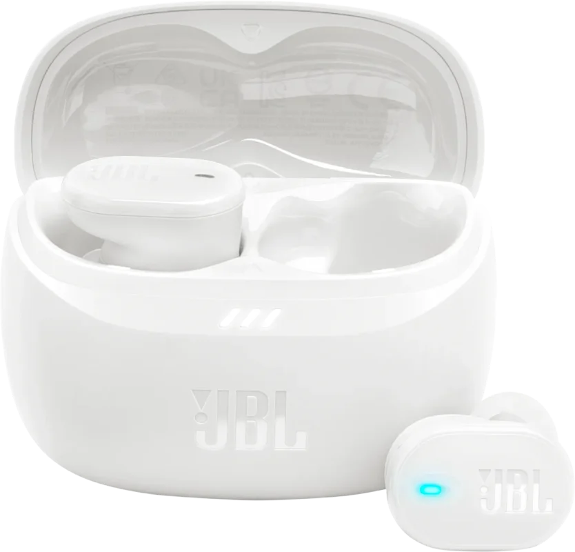 Originální JBL Tune Buds2 White, TWS sluchátka s potlačením hluku