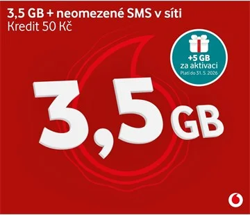 VODAFONE SIM karta na data Super Cena