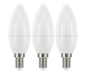 Originální Emos LED žárovka Candle 6W/40W E14, WW teplá bílá, 470 lm, Classic A+, 3 ks