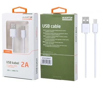 Top Prodej ALIGATOR Datový a nabíjecí kabel USB-C, 7,0 mm, 1m