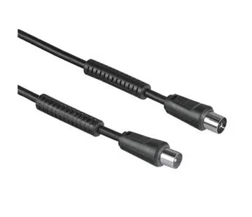 HAMA 29345 Ant.kabel,černý, 3m, nebalený Doprava Zdarma
