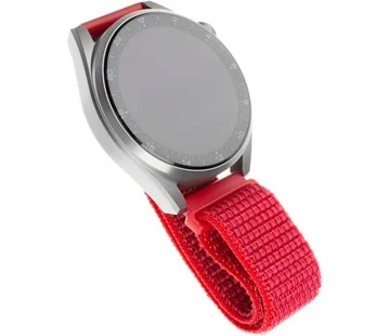 Nylonový řemínek FIXED Nylon Strap s Quick Release 20mm pro smartwatch, červený Vysoce Kvalitní