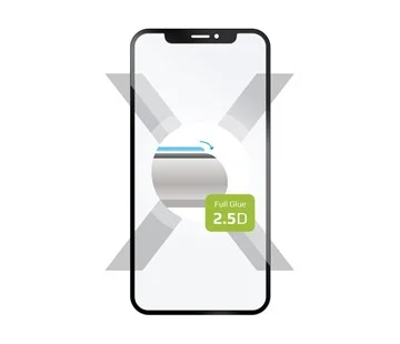 Vysoce Kvalitní Ochranné tvrzené sklo FIXED Full-Cover pro Samsung Galaxy A12, lepení přes celý displej, černé