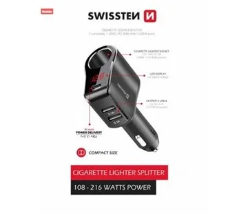 Swissten Autoadaptér S Výstupem 20114020 Ověřený