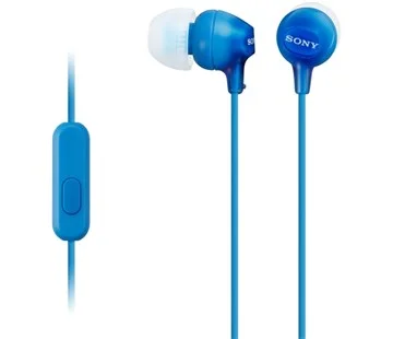 Ověřený Sony MDR-EX15APLI sluchátka s mikrofonem, Blue