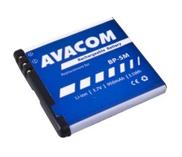 AVACOM GSNO-BP5M-S950A Li-Ion 3,7V 950mAh - neoriginální - Baterie do mobilu Nokia N81, 6500 Slide Li-Ion 3,7V 950mAh (náhrada BP-5M) Výhodná Nabídka