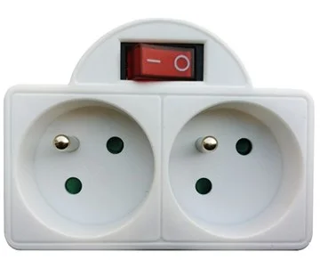 Solight rozboč.,2x 10A,bílá,vypínač P97 Horká Nabídka