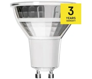 Emos LED žárovka Classic MR16 stříbrná/ GU10 / 3 W (32 W) / 345 lm / studená bílá Sleva
