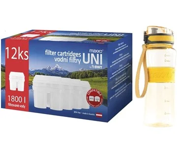 Objednat Nyní Maxxo UNI filtry 12ks + sportovní láhev