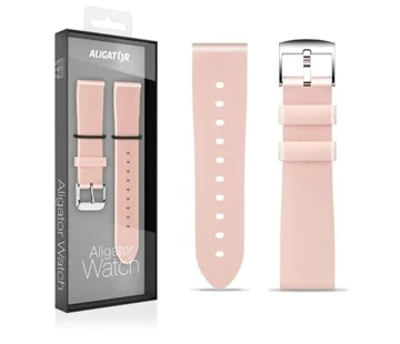 Aligator řemínek silikonový růžový 18mm Rychlé Dodání