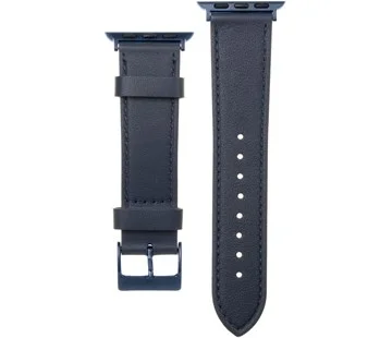 Výhodná Nabídka Kožený řemínek FIXED Leather Strap pro Apple Watch 42/44/45 mm, modrý