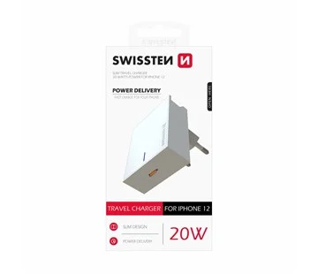 Swissten power Delivery 20W for Iphone 12 bílá Ověřený