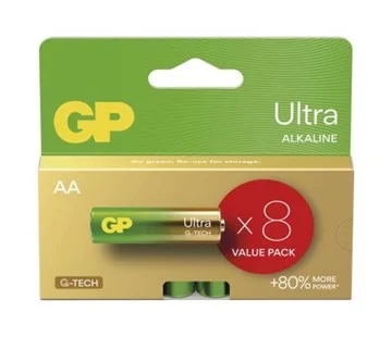 GP Alkalická baterie GP Ultra AA (LR6), 8 ks Cenově Výhodný