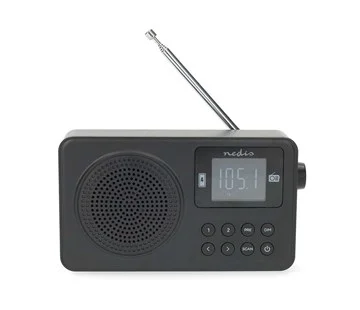 Nedis RDFM2225BK Přenosné FM Rádio Pouze Dnes