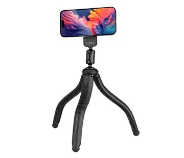 1/4" Magnetický Držák na telefon FIXED, s podporou MagSafe, 1/4" závit, černý Horká Nabídka