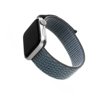 Cenově Výhodný Nylonový řemínek FIXED Nylon Strap pro Apple Watch 40mm/ Watch 38mm, temně šedý