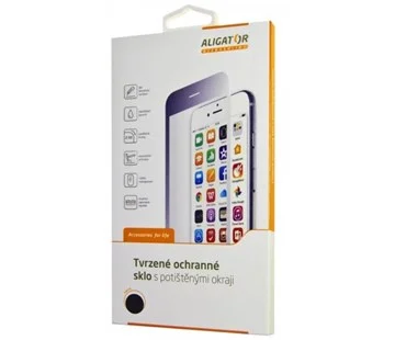 Aligator ochranné sklo PRINT pro Xiaomi Redmi 8A černá Finální Výprodej
