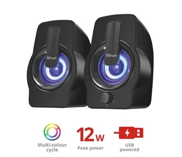 Trust Gemi RGB 2.0 černá Víkendová Akce