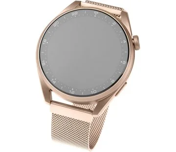 Síťovaný nerezový řemínek FIXED Mesh Strap s šířkou 20mm pro smartwatch, růžové zlatý Super Cena