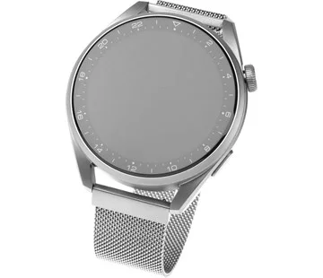 Nová Kolekce Síťovaný nerezový řemínek FIXED Mesh Strap s šířkou 22mm pro smartwatch, stříbrný