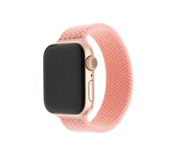 Elastický nylonový řemínek FIXED Nylon Strap pro Apple Watch 38/40mm, velikost XS, růžový Hit Sezóny