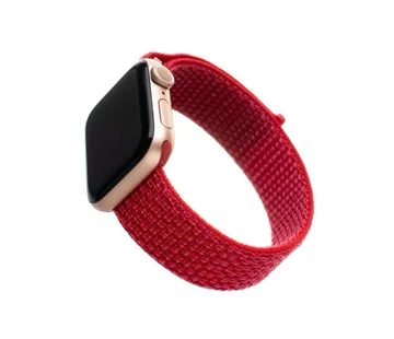 Nylonový řemínek FIXED Nylon Strap pro Apple Watch 40mm/ Watch 38mm, červený Nová Kolekce