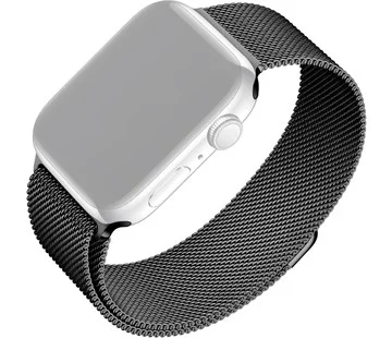 Síťovaný nerezový řemínek FIXED Mesh Strap pro Apple Watch 38/40/41mm, černý Vysoce Kvalitní