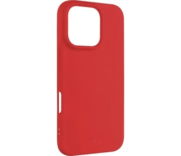 Zadní pogumovaný kryt FIXED Story pro Apple iPhone 16 Pro, červený Bezpečná Platba