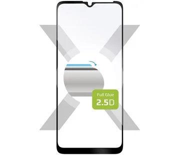 Finální Výprodej Ochranné tvrzené sklo FIXED Full-Cover pro Motorola Moto E7 Power/E7i Power, lepení přes celý displej, černé