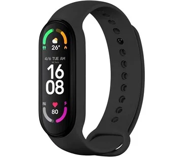 Koupit Online Silikonový řemínek FIXED Silicone Strap pro Xiaomi Band 7/ Mi Band 6/ Mi Band 5, černý