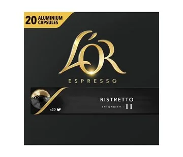 Levný L'OR Espresso Ristretto 20ks hliníkových kapslí