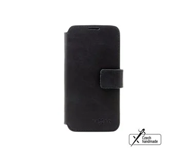 Kožené pouzdro typu kniha FIXED ProFit pro Apple iPhone 16e, černé Výprodej