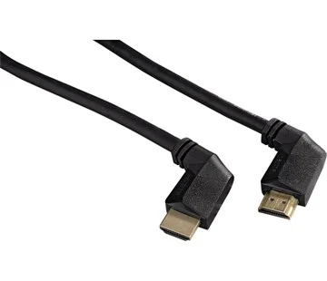 Hama HDMI kabel vidlice-vidlice, kolmé konektory, pozlacený, 3*, 3 m Cenový Hit