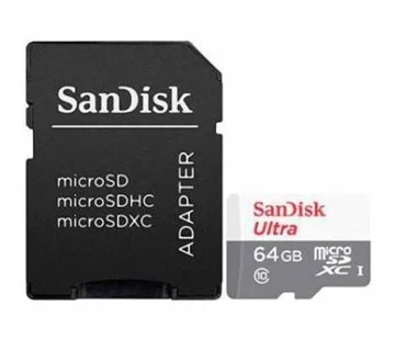 SanDisk Ultra - Paměťová karta flash (adaptér microSDHC - SD zahrnuto) - 64 GB - Class 10 - microSDX Přímo Od Výrobce