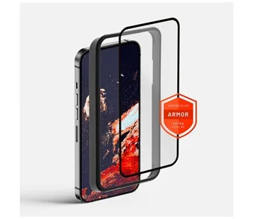 Akce Prémiové ochranné tvrzené sklo FIXED Armor s aplikátorem pro Apple iPhone 7/8/SE (2020/2022), černé