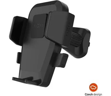 Autentický Univerzální držák do auta FIXED Iconiq Lock s úchytem do ventilační mřížky, černý