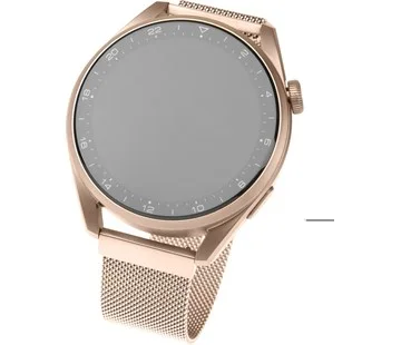 Síťovaný nerezový řemínek FIXED Mesh Strap s šířkou 22mm pro smartwatch, růžové zlatý Nakupujte Hned