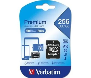Cenový Hit Verbatim Micro SDXC Premium UHS-I 256GB microSDXC Card 256GB