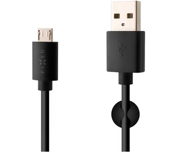 Vrácení Zdarma Datový a nabíjecí kabel FIXED s konektorem micro USB, 2,4A, černý