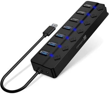 Oblíbený Connect IT CHU-5410-BK Mighty USB-A hub