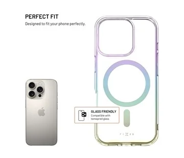 Zadní kryt FIXED MagRainbow s podporou MagSafe pro Apple iPhone 17 Pro, duhový Doprava Zdarma