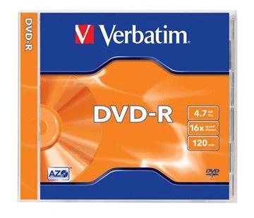 Verbatim DVD-R 4,7GB 16x, 1ks (43519) Výprodej