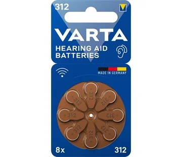 Must-Have Varta Hearing Aid Battery 312 BLI 8