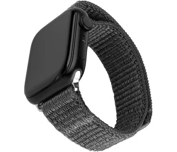 Výhodná Nabídka Nylonový řemínek FIXED Nylon Sporty Strap pro Apple Watch Ultra 49mm, tmavě šedý