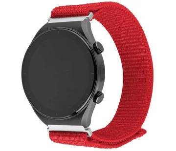 Horká Nabídka Nylonový řemínek FIXED Nylon Sporty Strap s Quick Release 22mm pro smartwatch, červený