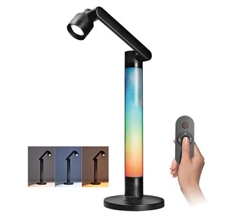 Solight LED stmívatelná lampička s RGB podsvícením, 10W, 600lm, změna chromatičnosti, dálkový ovladač Koupit Online
