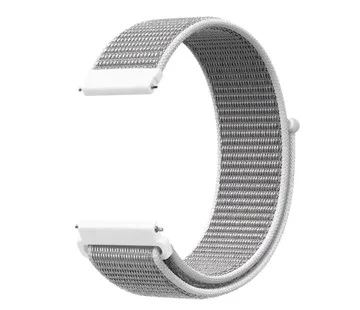 Cenově Výhodný Aligator řemínek nylonový 22mm, bílý 22AW0017
