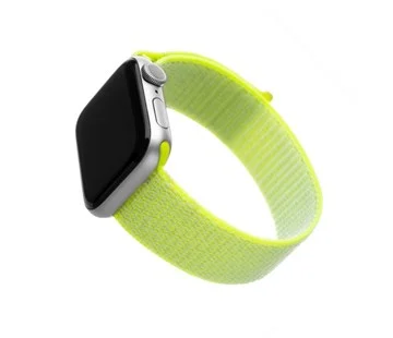 Nylonový řemínek FIXED Nylon Strap pro Apple Watch 40mm/ Watch 38mm, limetkový Značkový