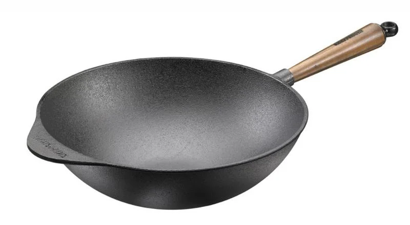 Novinka Litinová Wok pánev 32 cm